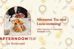 Afternoon Tea med Lucia-stemning – Søndag 14. desember ☕✨