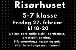 Spillkveld for 5.-7. klasse på Risørhuset