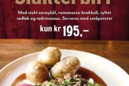 SLAKTERBIFF: TILBUD MAN- TORSDAG