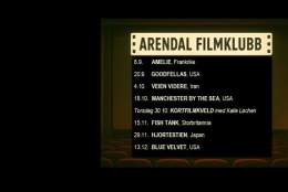 Arendal filmklubb - høst 2025