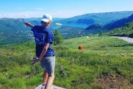 Frisbee golf at Hovden Alpinsenter