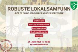 Robuste Lokalsamfunn - Det er du og jeg som er Norges Beredskap
