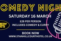 Comedy Night at Stanhill Court Hotel