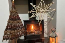 Christmas decorations in willow | RHS Garden Wisley