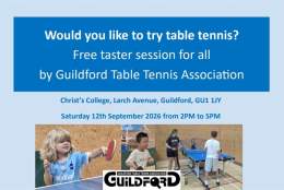 Guildford Table Tennis Taster Session