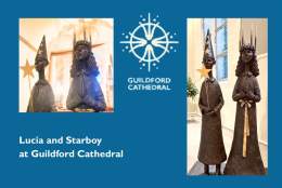 Lucia and Starboy Sculpture by Vincent Gray MRSS | Guildford Cathedral