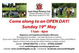 Ewell Village Bowling Club - OPEN DAY