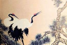 Chinese Brush Painting – Winter Pine and Cranes | The Horton Arts Centre