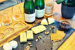 English wine & cheese tasting | Albury Vineyard