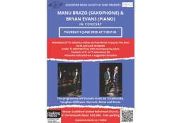 United Reformed Church Music Society present Manu Brazo (Saxophone) &  Bryan Evans (piano) in concert