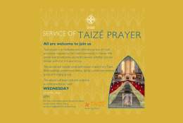 Taizé Prayer Service at Guildford Cathedral