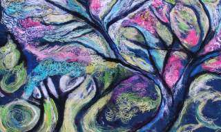 'Landscapes in Spring' stitch workshop with Michala Gyetvai