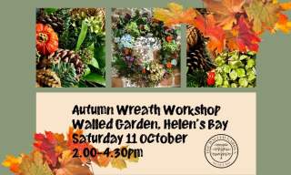 Autumn Wreath Workshop in the Walled Garden