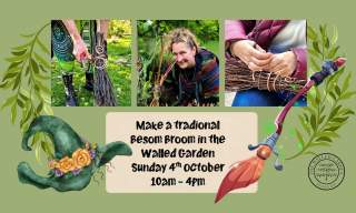 Make a Traditional Besom Broom in the Walled Garden