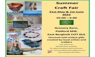 Bourne Valley Crafters Summer Fair @ The Granary Barn, Flatford Mill, East Bergholt CO7 6UL