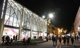 Christmas late night shopping in Cheltenham