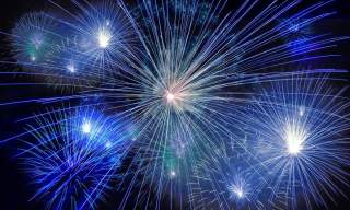 Fireworks at Cheltenham Racecourse