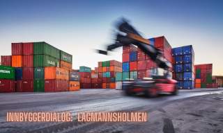Hvordan skal Lagmannsholmen se ut når Containerhavna flytter?