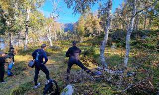 Frisbeegolf på Knaben