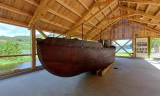 Slepebåten «Padda» og tømmerfløtinga