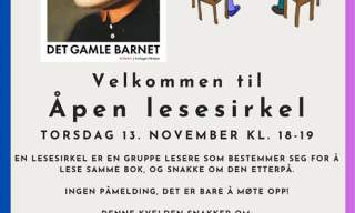 Åpen lesesirkel på biblioteket i Rakkestad