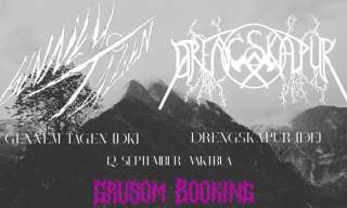 GRUSOM GIG: DRENGSKAPUR (DE) + GENNEM TÅGEN (DK) // BLACK METAL