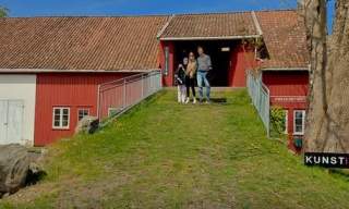 Åpning av kunst i Låven