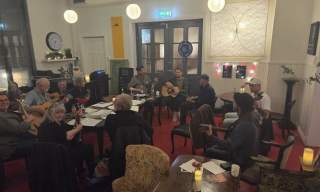 Bluegrass og oldtime jam på St.Croix