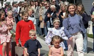 Vårspretten i Lillesand sentrum