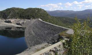 The Vatnedalen Dam in Bykle