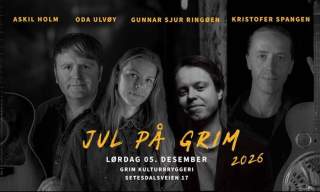 Jul på Grim 2026 på Grim Kulturbryggeri Jul på Grim 2026 på Grim Kulturbryggeri kl. 18.00