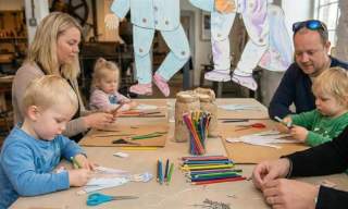 Kreativt sprellemann-verksted for barn og voksne