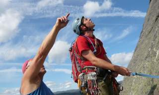 Climbing in Silberwand Setesdal