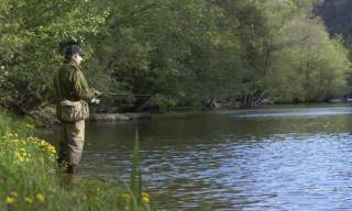 Fishing in the Enningdal River