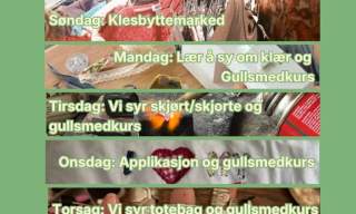 Redesignuke- Vi syr skjørt/skjorte og Gullsmedkurs
