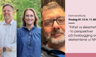 Bibliotekslunsj: «Frihet vs sikkerhet» – to perspektiver på forebygging av ekstremisme v/ NIVE