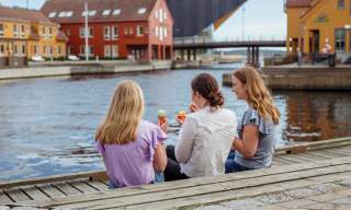 Fiskebrygga Fischerbrücke in Kristiansand