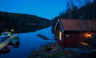Fløterhytta - ved Europas høyeste sluser