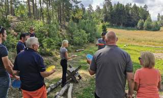 Frisbeegolf i Østgaardskogen