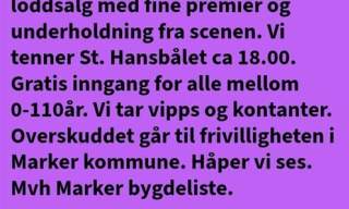 St.hans feiring i Tangen
