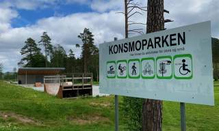 Konsmoparken aktivitetspark og frisbeegolfbane