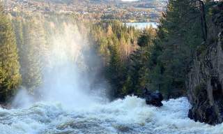 Flakkefossen - en mektig foss i Birkenes