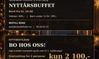 Nyttårsbuffet på Mandal Hotel