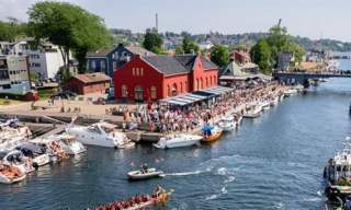 Allsang på brygga