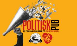 Politisk pub på Håndverkeren: Diskusjon og samtale om aktuell politikk