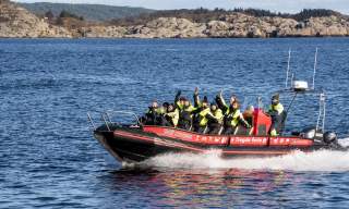 Ribbtur til Ryvingen fyr fra Tregde Ferie