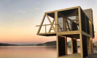 Badebyen Moss med stupetårn og 50 strender