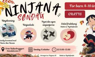 Ninjana-søndag - Helt gratis for barn 4-10 år!