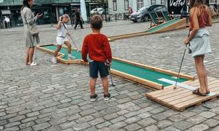 Minigolf på torget