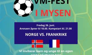 VM-fest i Mysen for barn og unge under 18 år